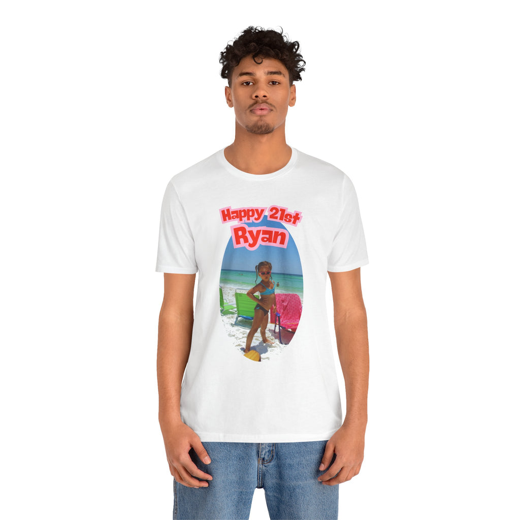 Happy 21st Ryan Beach Photo Tee